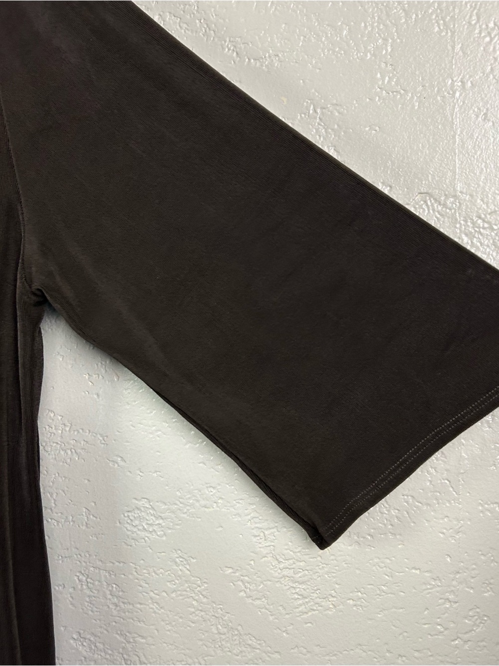Chico's Dark Brown Open-Front Lightweight Cardigan - Picture 11 of 16